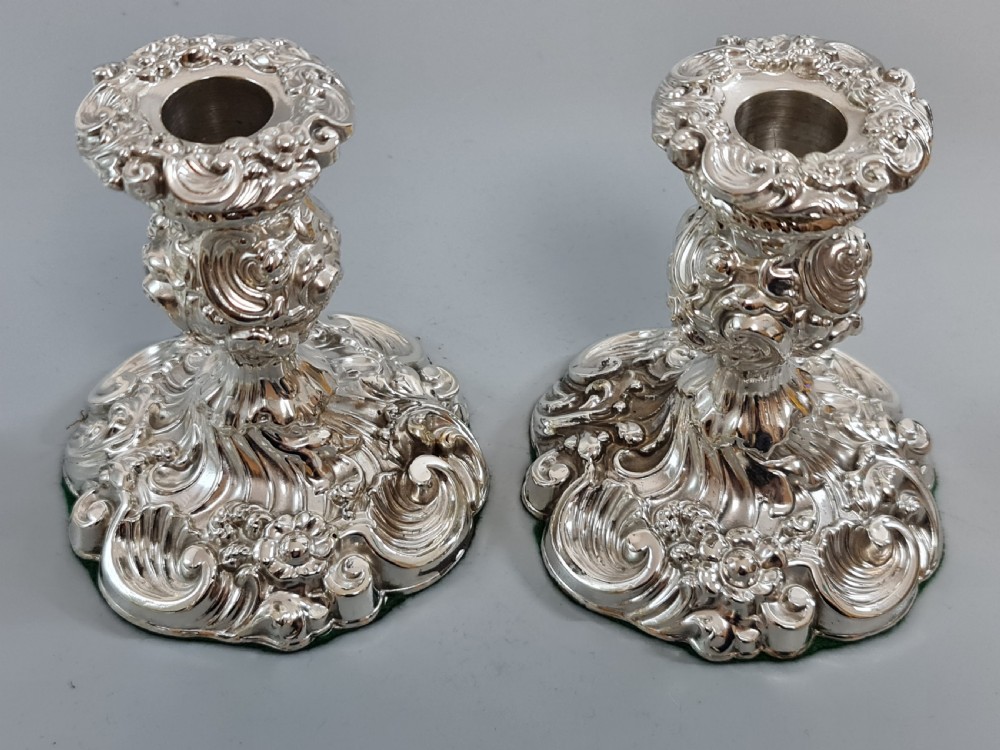 Stunning Mappin Brothers Victorian SP Candlesticks View II