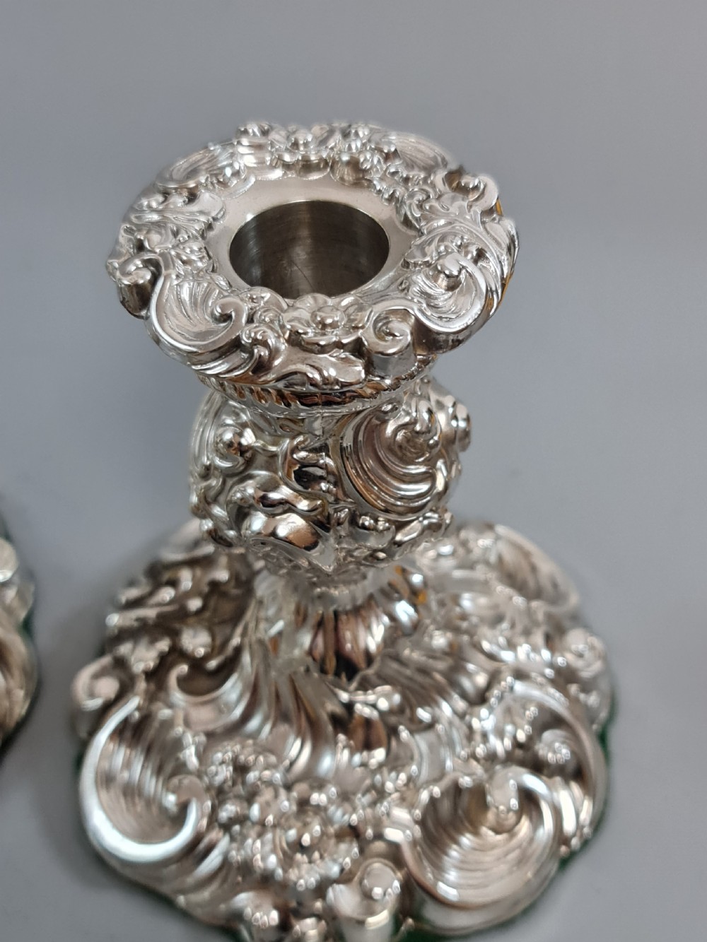 Stunning Mappin Brothers Victorian SP Candlesticks View IV