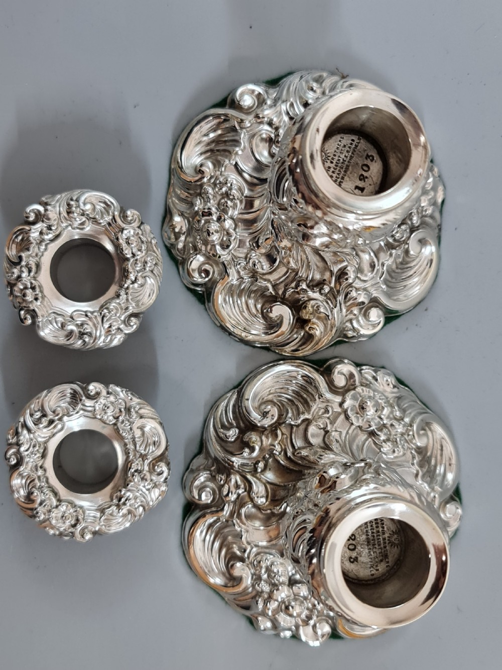 Stunning Mappin Brothers Victorian SP Candlesticks View VI