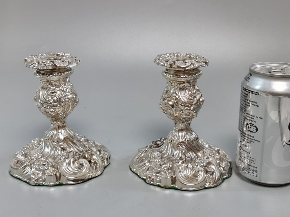 Stunning Mappin Brothers Victorian SP Candlesticks View VII