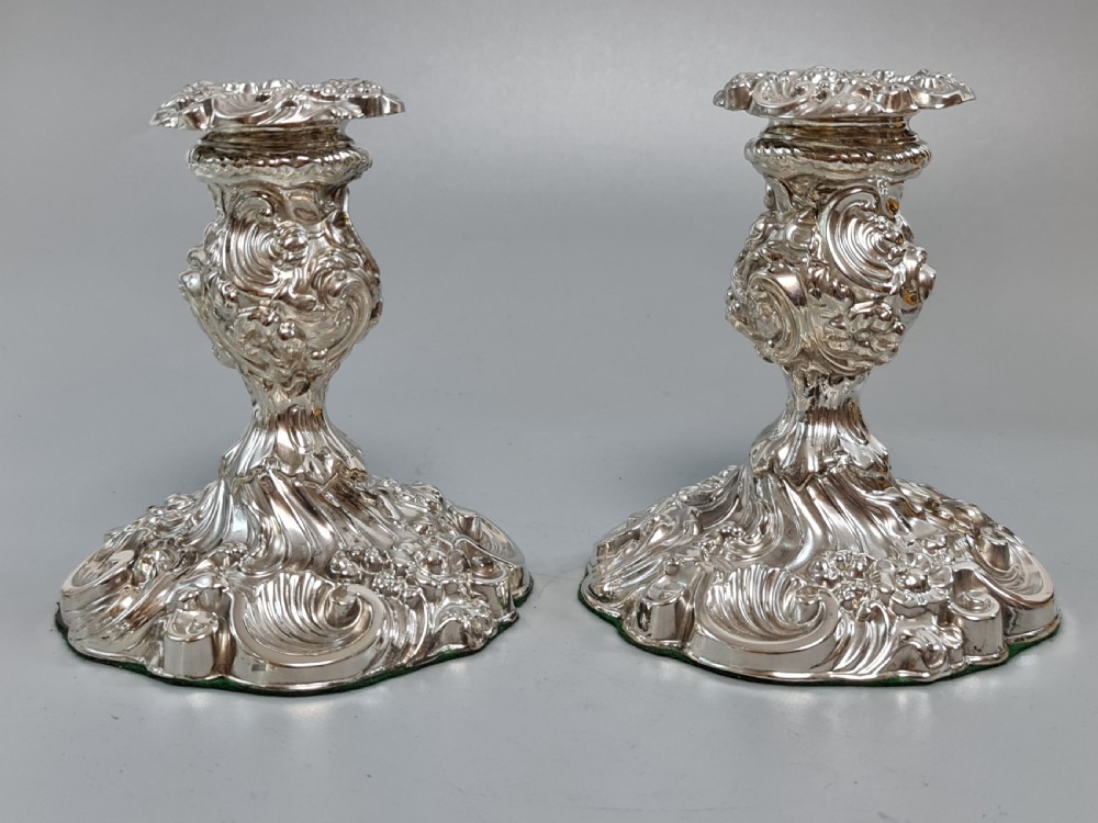 Stunning Mappin Brothers Victorian SP Candlesticks View VIII