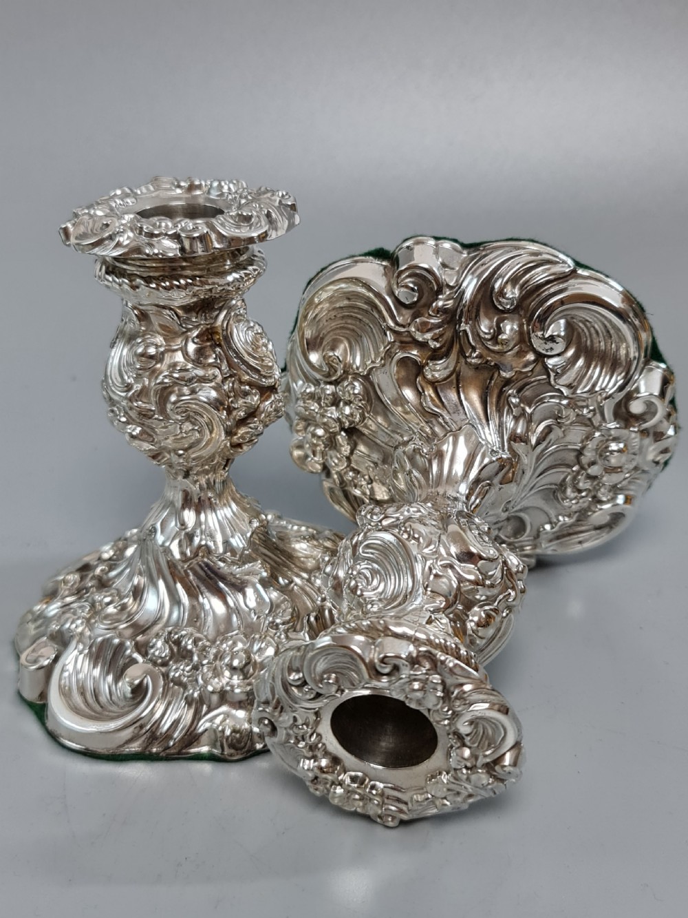 Stunning Mappin Brothers Victorian SP Candlesticks View XI