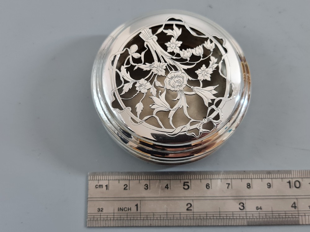 Edwardian Silver Pot Pourri Box By William Comyns, London 1910 View X