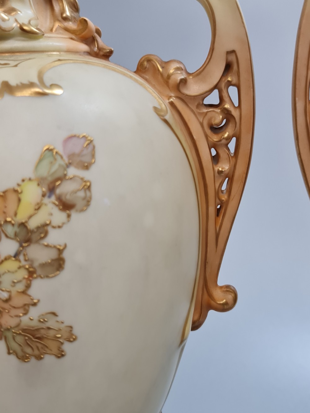 Beautiful Large (45cm) 19thc Pair of Tube Lined Continental Vases View XVIII