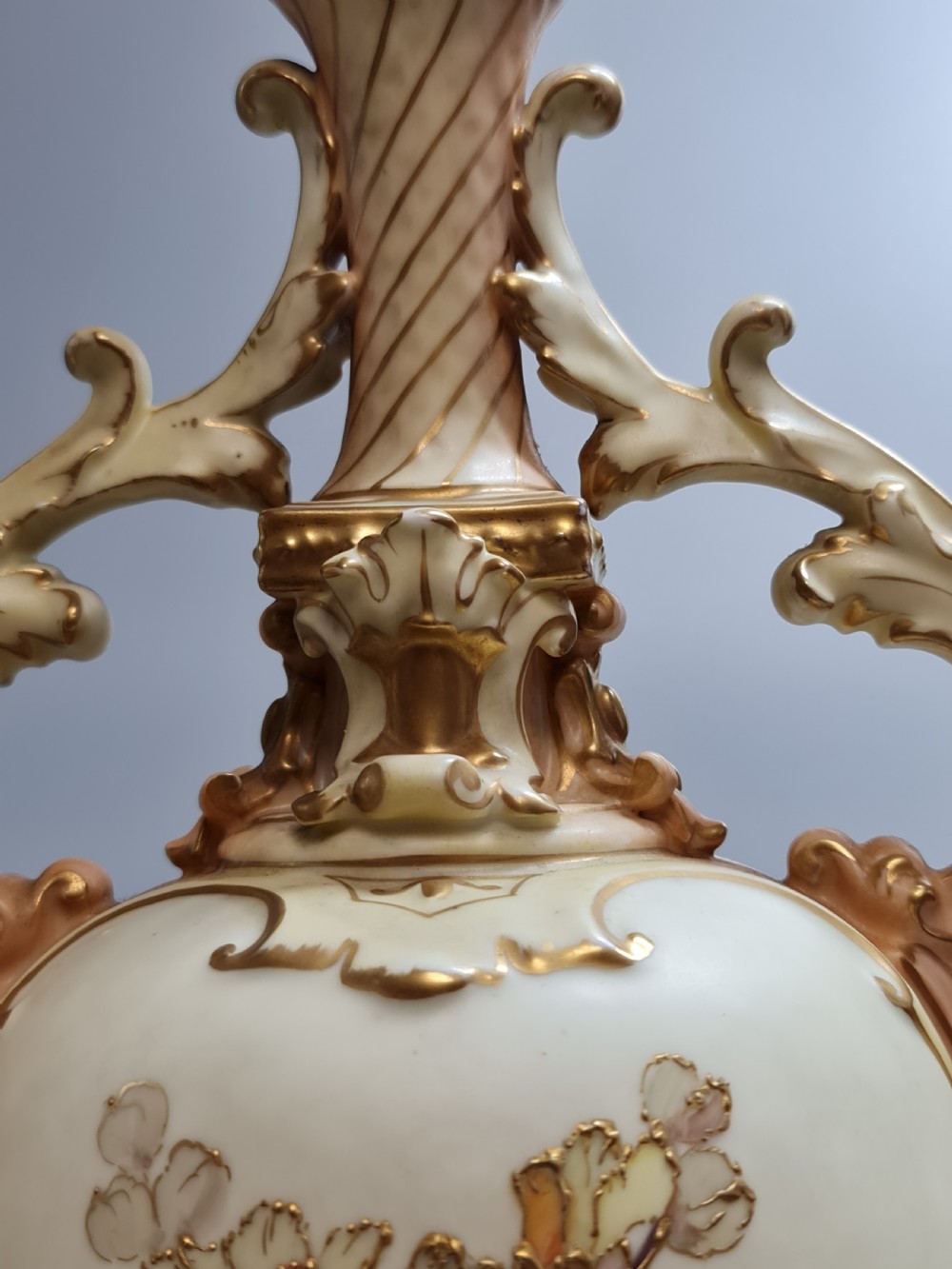 Beautiful Large (45cm) 19thc Pair of Tube Lined Continental Vases View XIX
