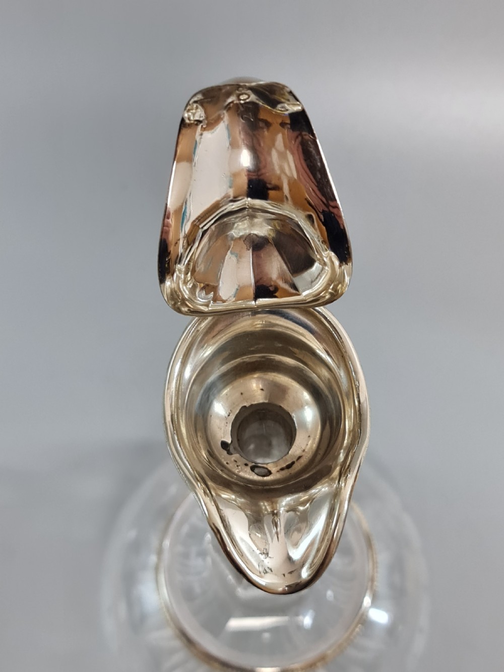 Stunning Quality 19th Century SP & Cut Glass Claret Jug View XII
