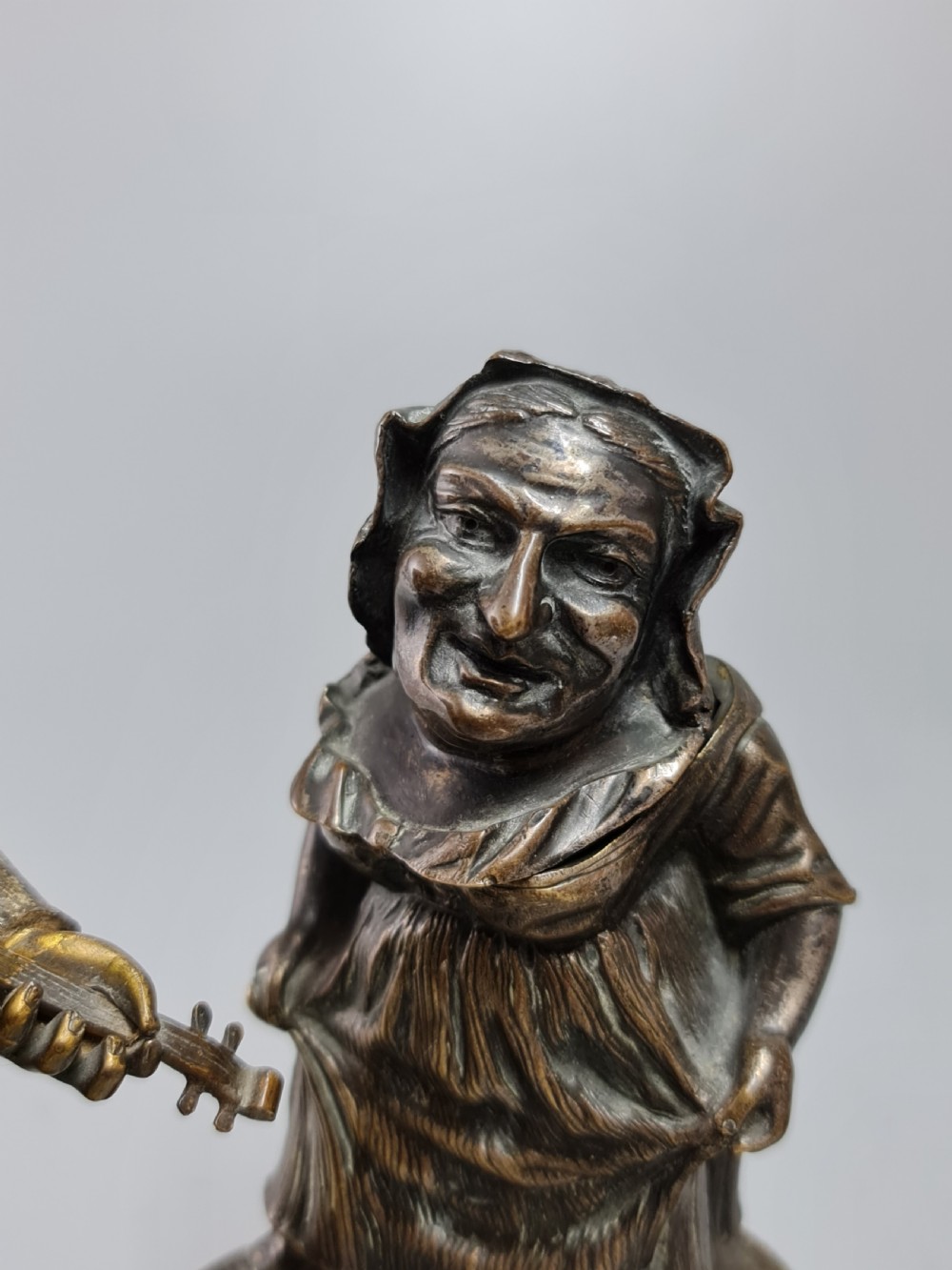 Charming Pair of 19thc European Bronze Figures of Mansion Dwarves View IX