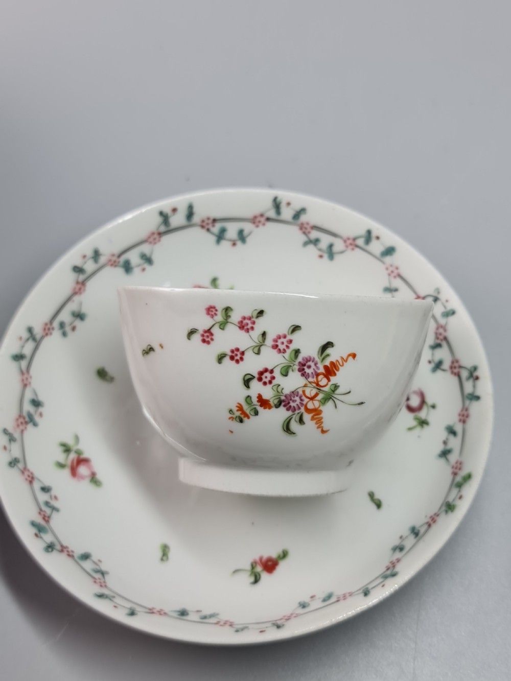 Fine 18th Century Tea Bowl & Saucer View V