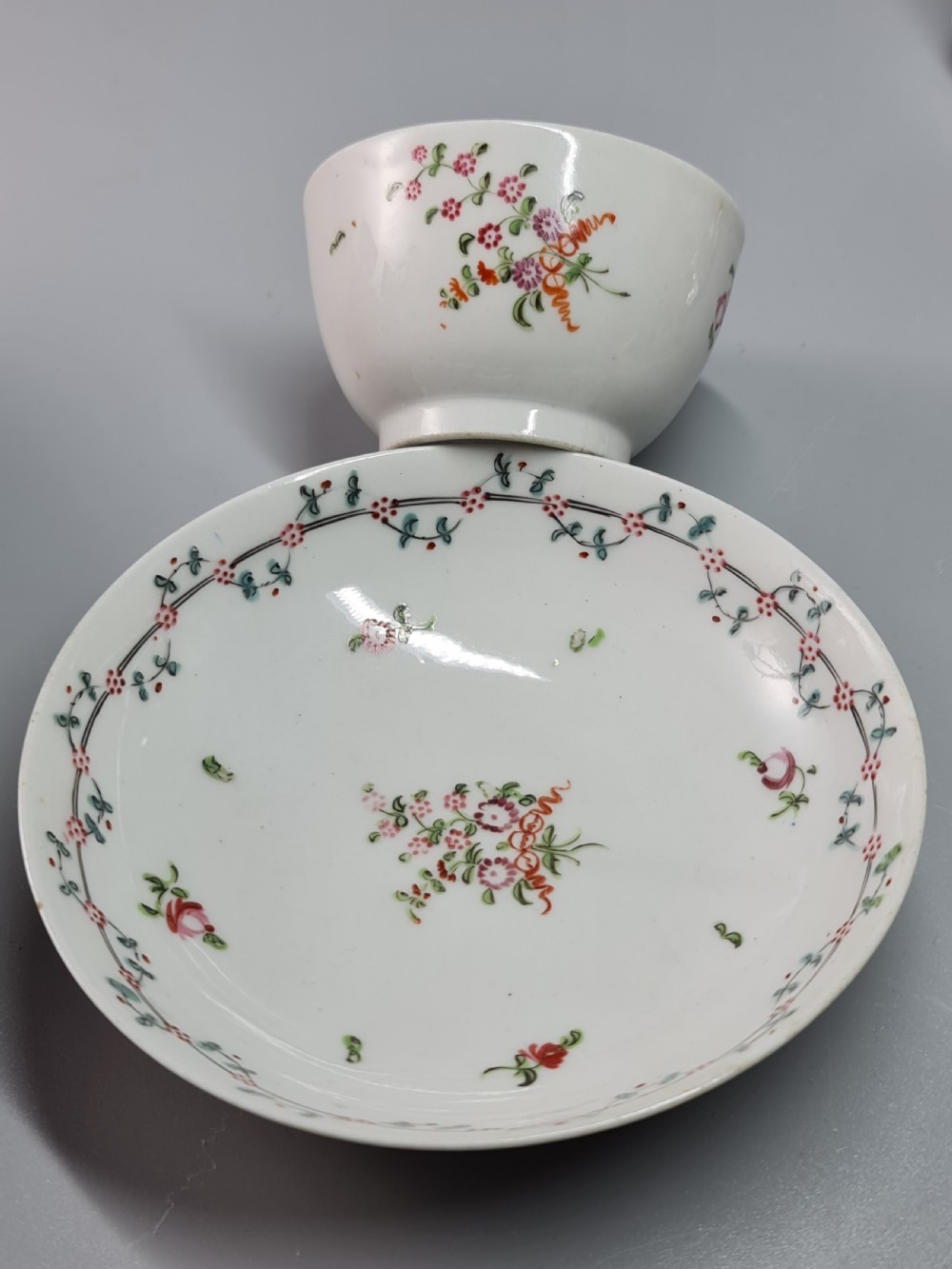 Fine 18th Century Tea Bowl & Saucer