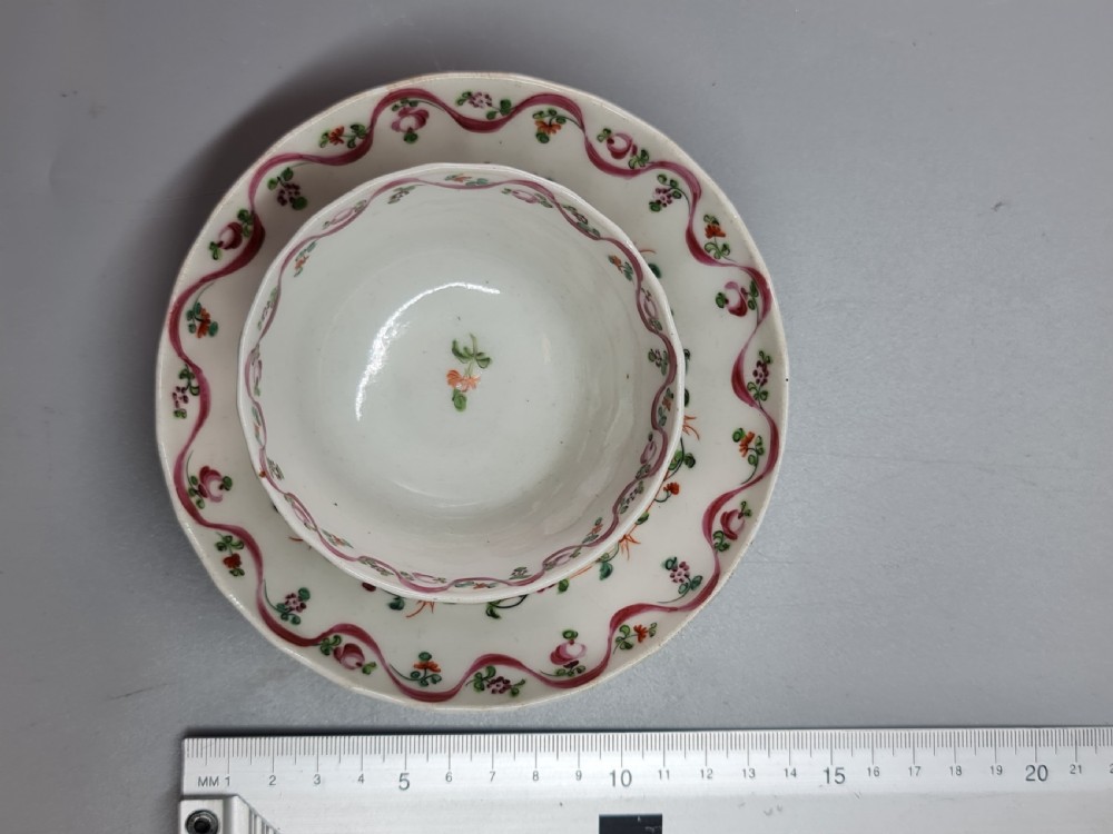 A delightful Late 18th Century fluted Tea Bowl and Saucer View II