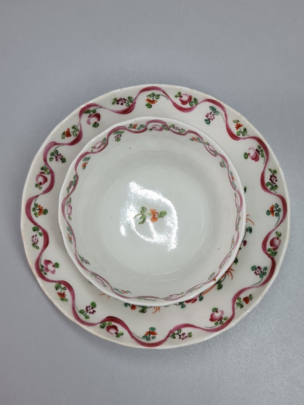 A delightful Late 18th Century fluted Tea Bowl and Saucer View III