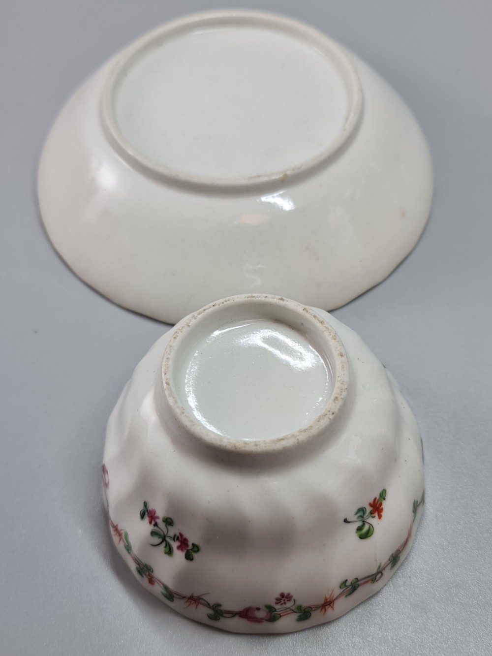 A delightful Late 18th Century fluted Tea Bowl and Saucer View VI