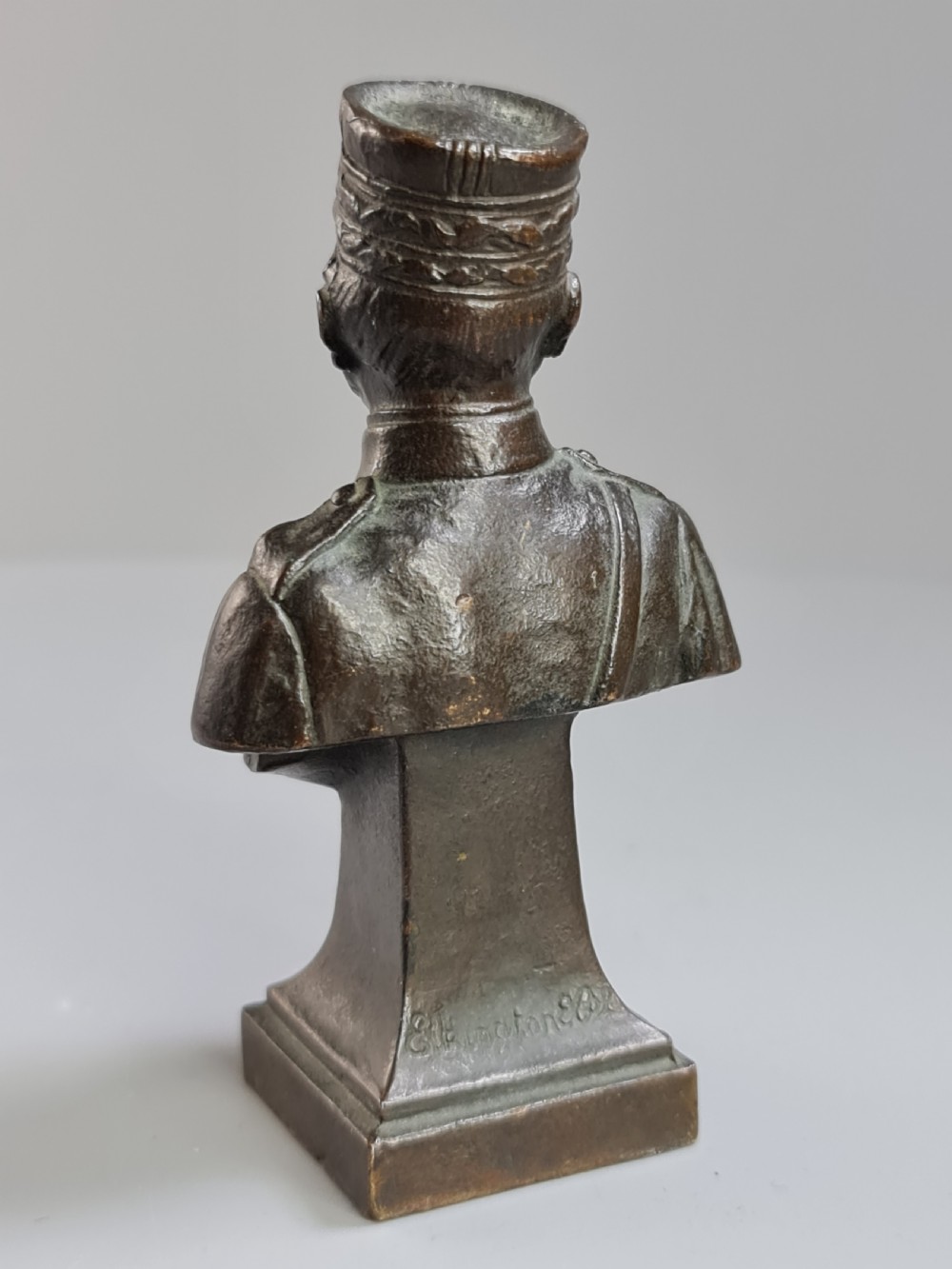 Fine Elkington & Co Bronze Bust of Marshall Foch View VII