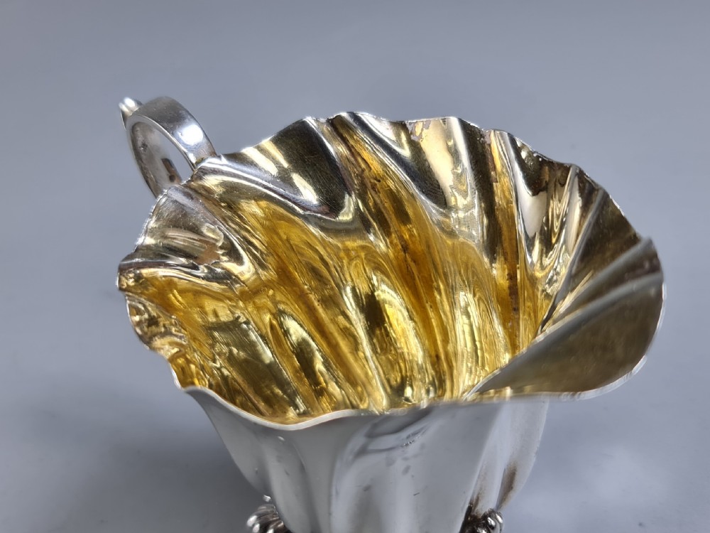 Beautiful HM Silver Naturalistic Jug c1901 Levesley Brothers (Thomas Levesley) View II