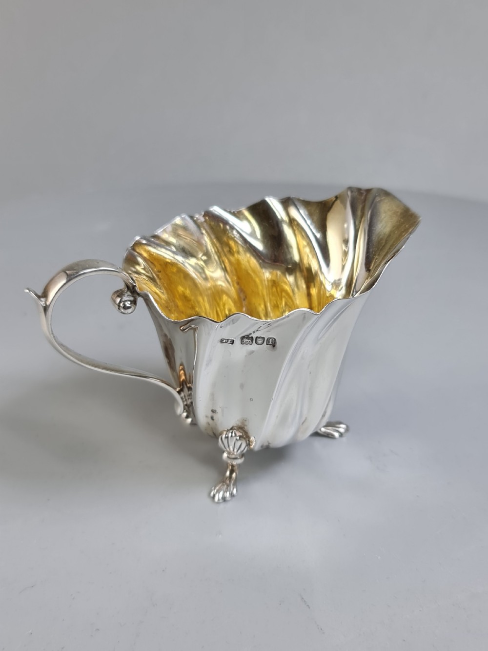 Beautiful HM Silver Naturalistic Jug c1901 Levesley Brothers (Thomas Levesley) View V