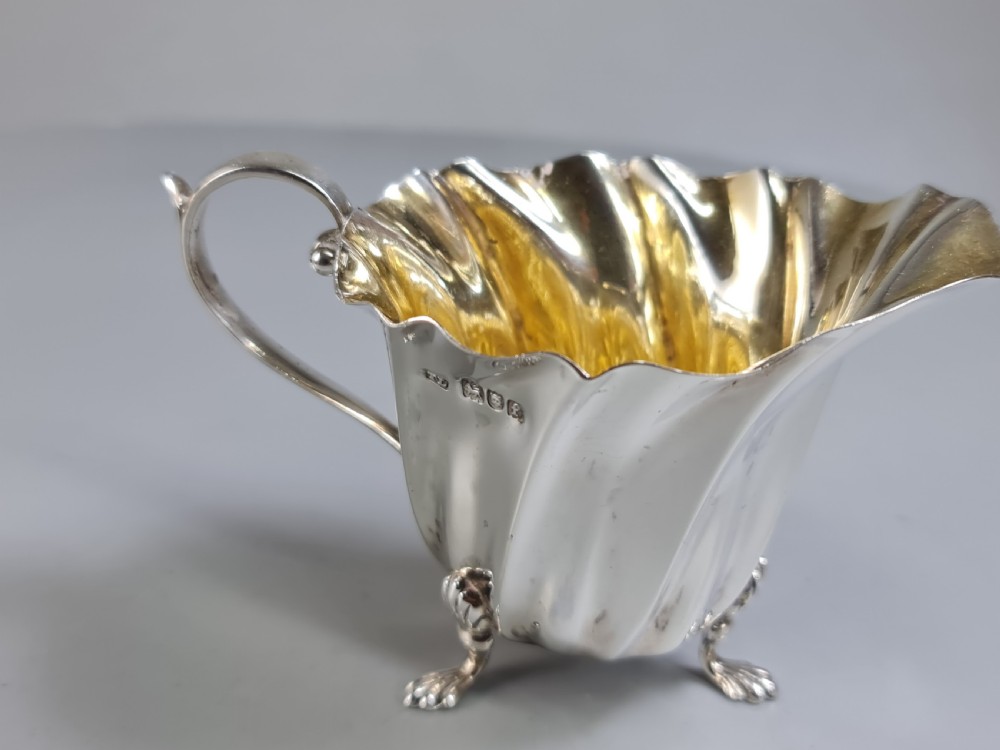 Beautiful HM Silver Naturalistic Jug c1901 Levesley Brothers (Thomas Levesley) View VII