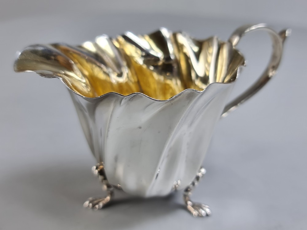 Beautiful HM Silver Naturalistic Jug c1901 Levesley Brothers (Thomas Levesley) View XI