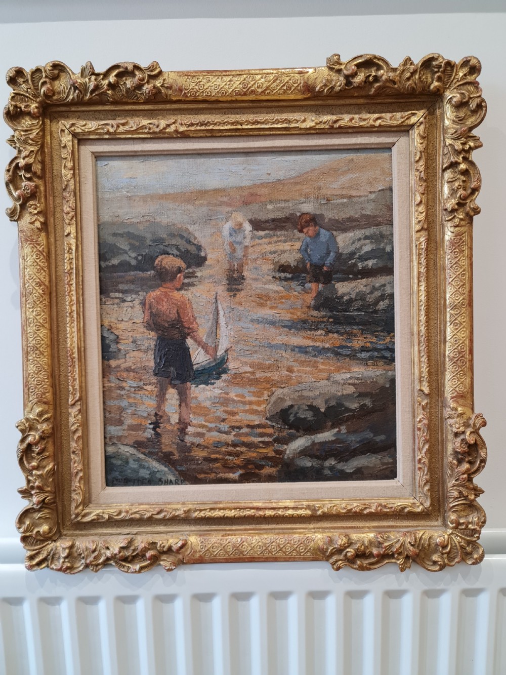 Beautiful 1930s Oil on Canvas after Dorothea Sharp, signed View V
