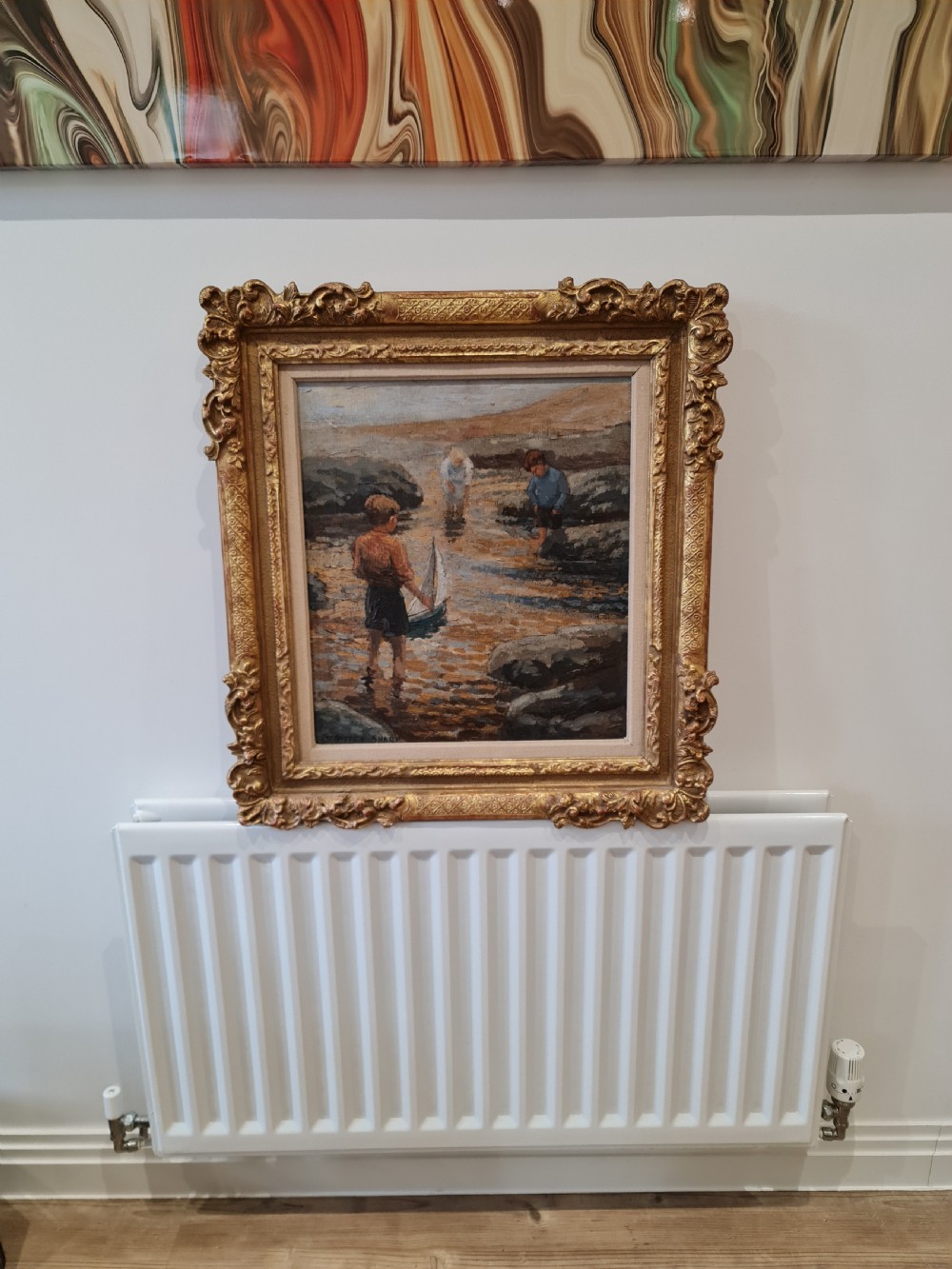Beautiful 1930s Oil on Canvas after Dorothea Sharp, signed View VI