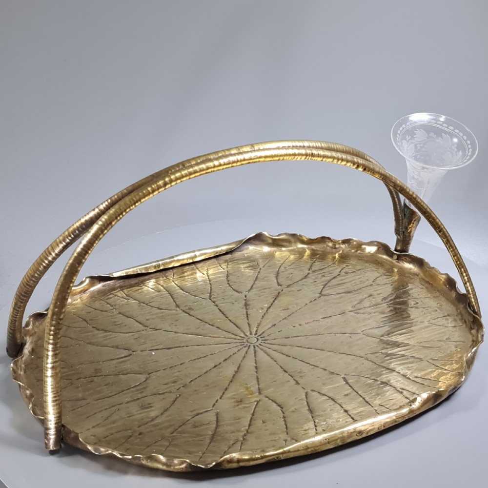 Fabulous Large Arts & Crafts Brass Tray & Epergne 'Kunzles