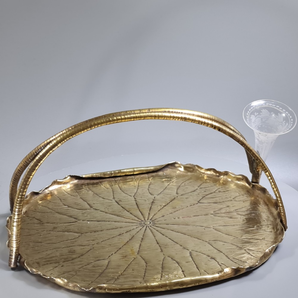 Fabulous Large Arts & Crafts Brass Tray & Epergne 'Kunzles