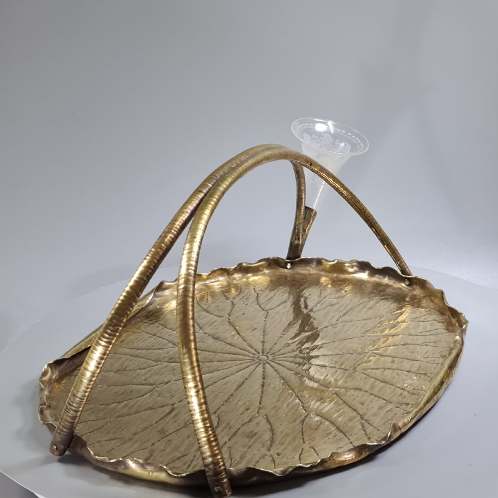 Fabulous Large Arts & Crafts Brass Tray & Epergne 'Kunzles