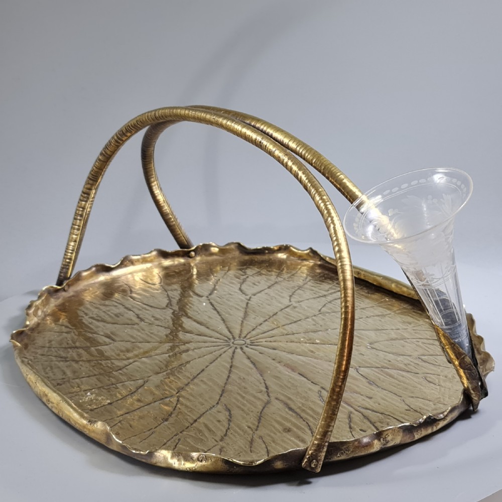 Fabulous Large Arts & Crafts Brass Tray & Epergne 'Kunzles
