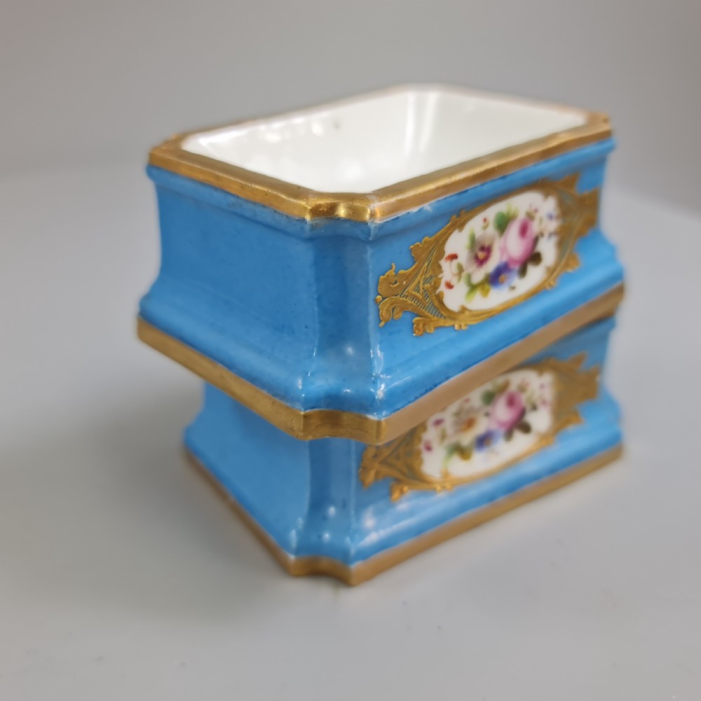 Fabulous French 18thc Pair of Porcelain Salts - Sevres View VI
