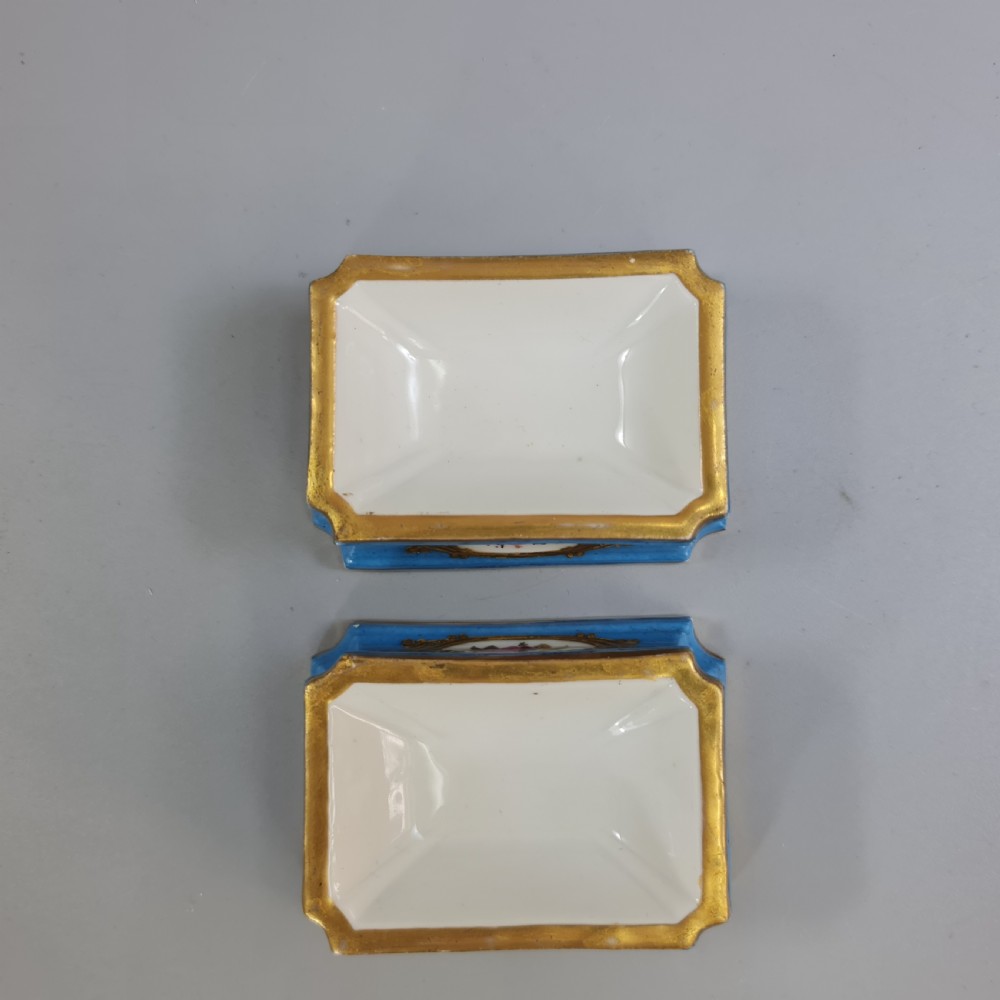 Fabulous French 18thc Pair of Porcelain Salts - Sevres View VIII