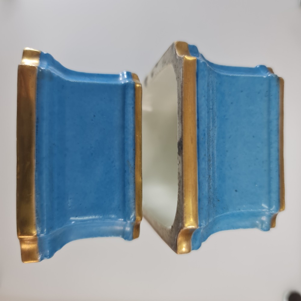Fabulous French 18thc Pair of Porcelain Salts - Sevres View XVI