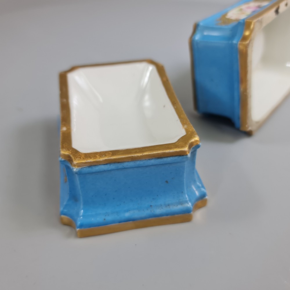 Fabulous French 18thc Pair of Porcelain Salts - Sevres View XVIII