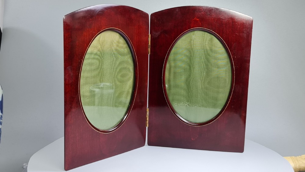 Fine Large Inlaid Edwardian Mahogany Double Frame c1900 View III