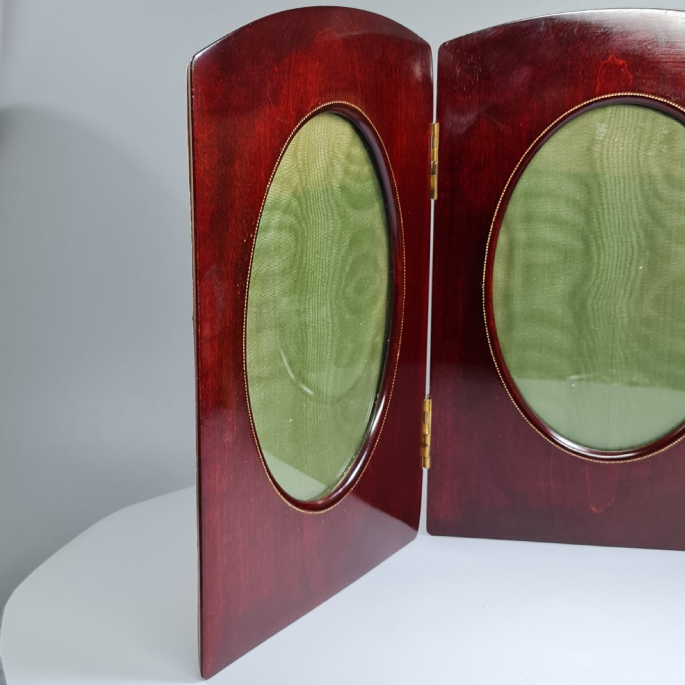 Fine Large Inlaid Edwardian Mahogany Double Frame c1900 View IV