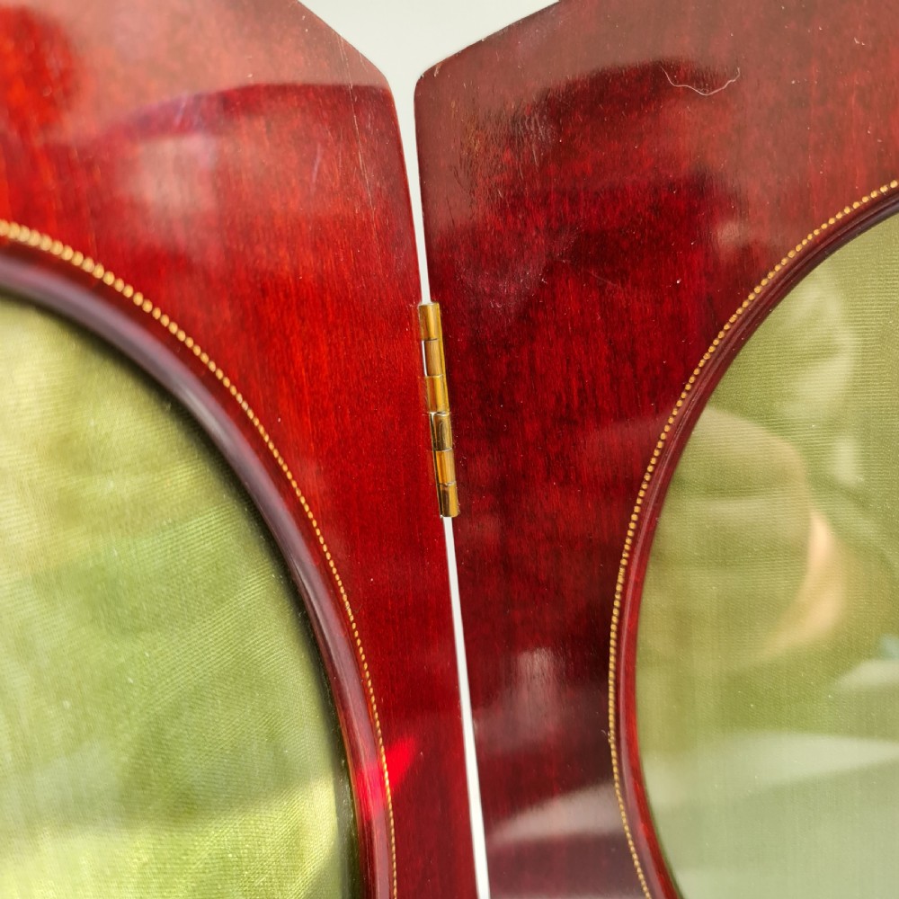 Fine Large Inlaid Edwardian Mahogany Double Frame c1900 View XIII