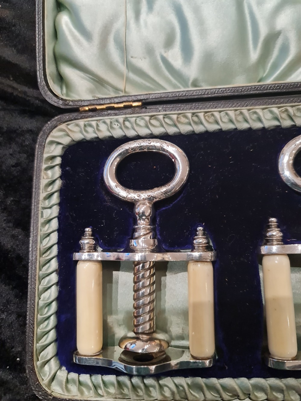 Rare Pair of Cased Victorian SP Nutcrackers View II