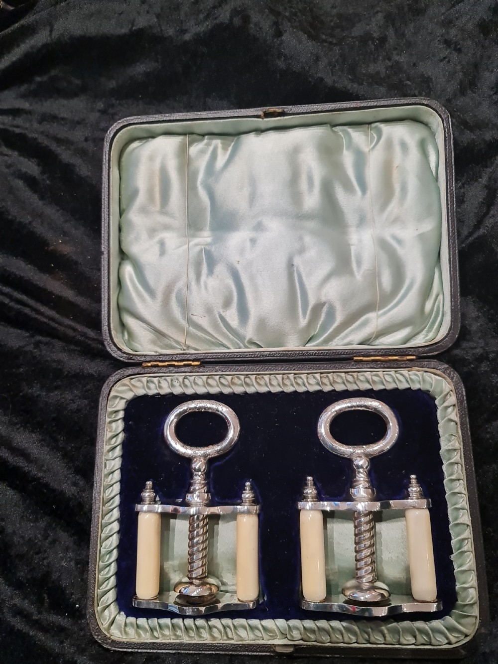 Rare Pair of Cased Victorian SP Nutcrackers View III
