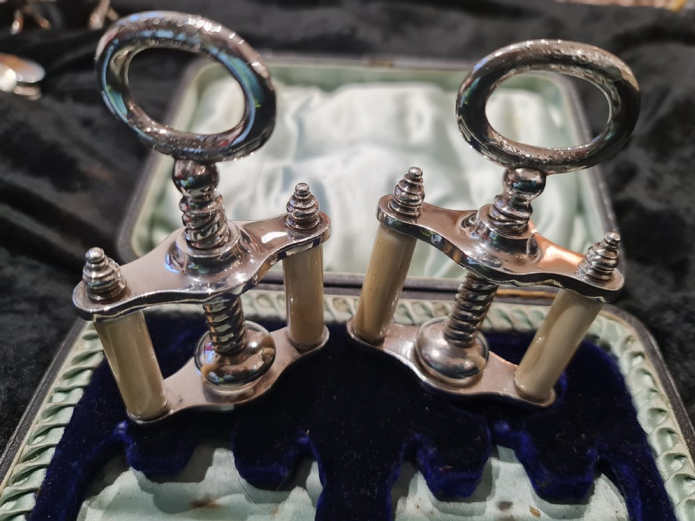 Rare Pair of Cased Victorian SP Nutcrackers View VI
