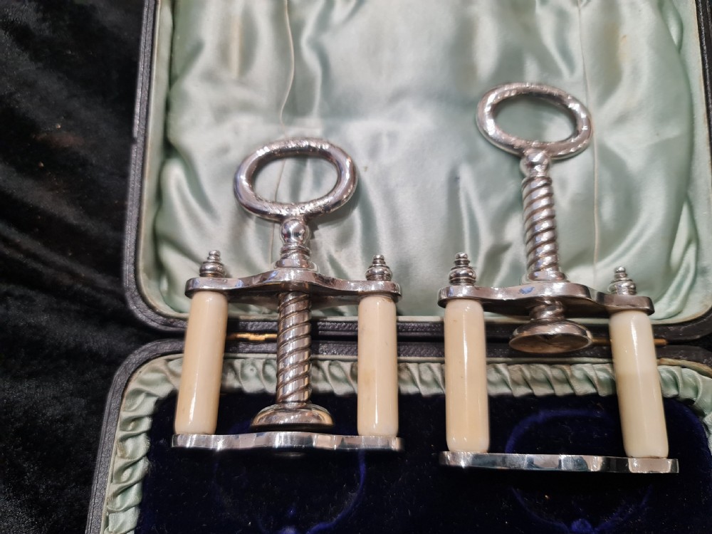 Rare Pair of Cased Victorian SP Nutcrackers View VII