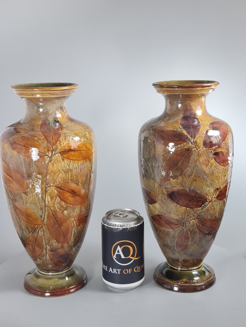 Large & Impressive Doulton Autumnal Vases View VI