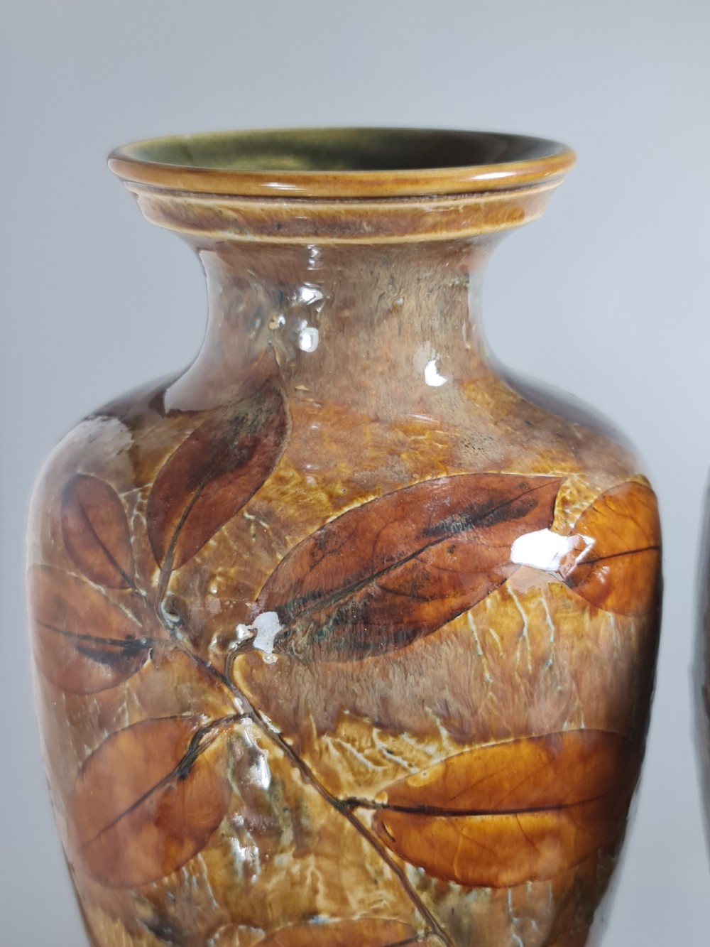 Large & Impressive Doulton Autumnal Vases View XIII