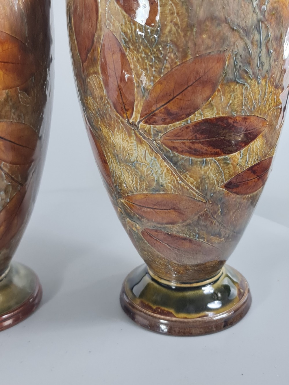Large & Impressive Doulton Autumnal Vases View XIV