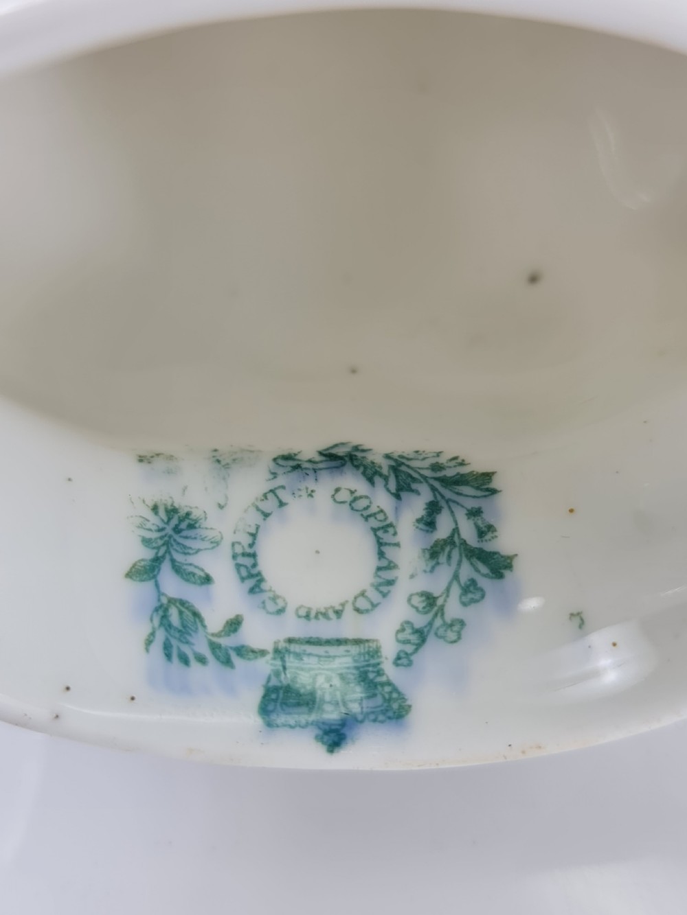 Rare Copeland & Garrett c1840 Porcelain Hound's Head Stirrup Cup View XII