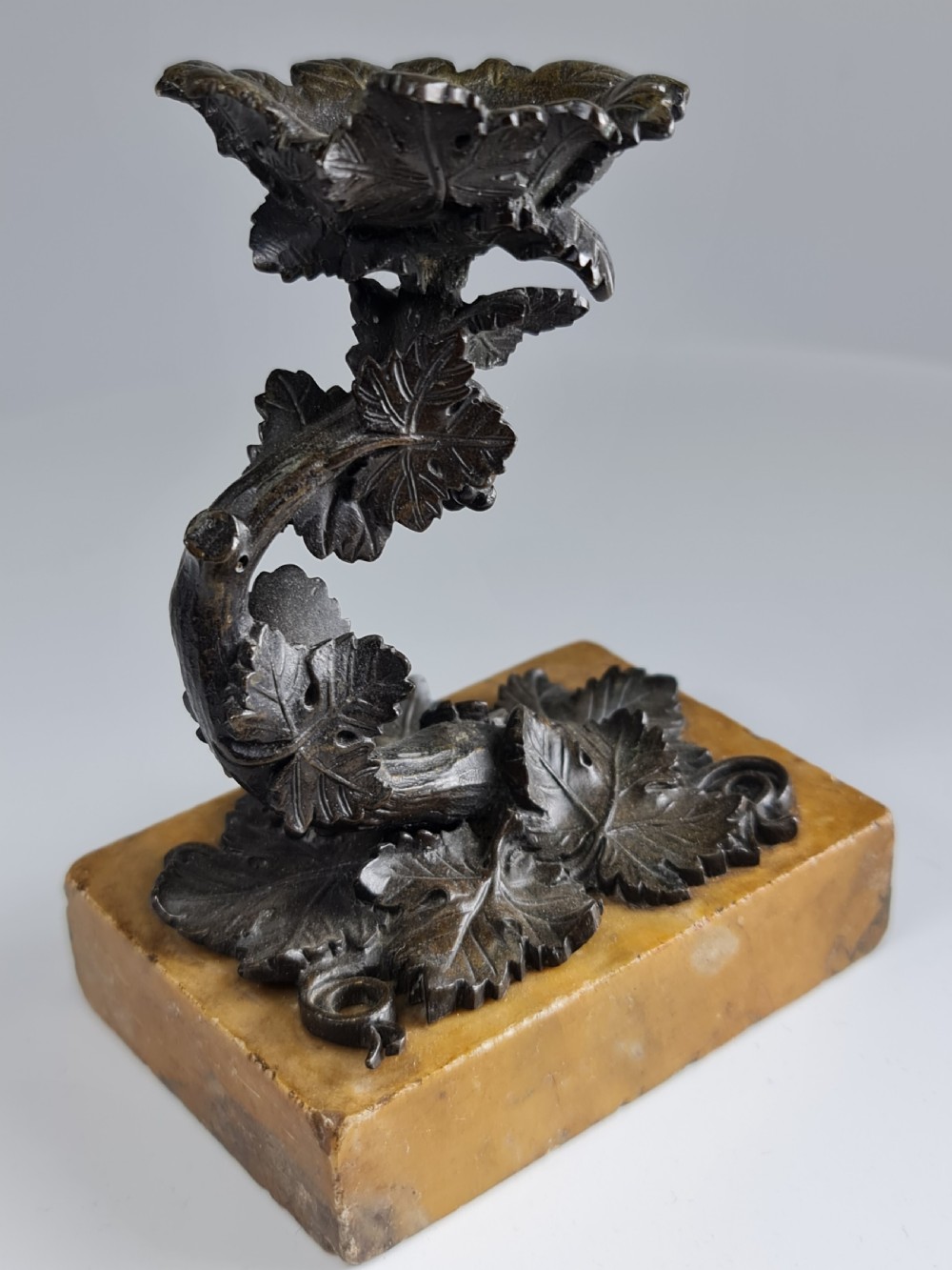 Detailed 19thc Bronze Incense Dish