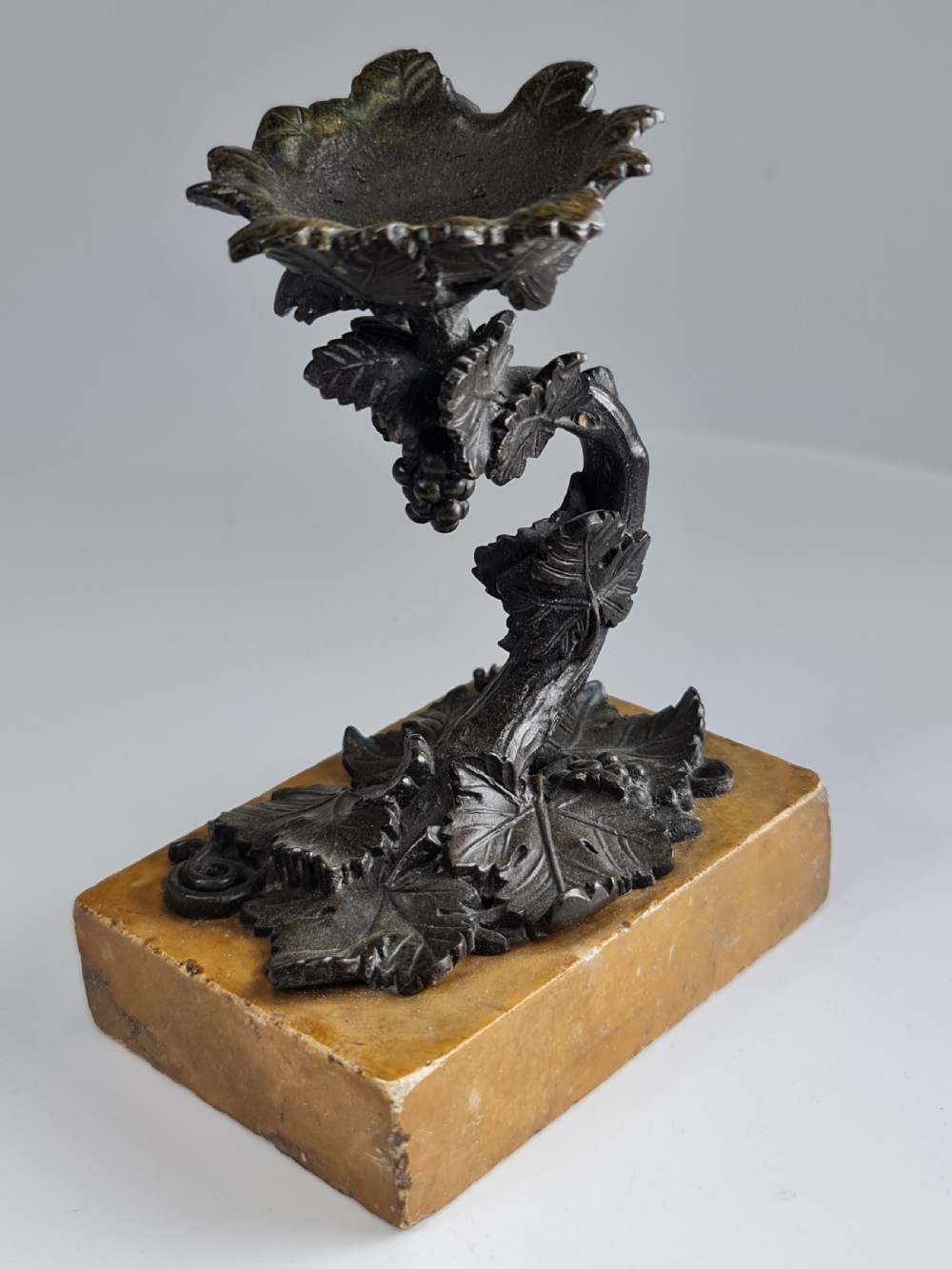 Detailed 19thc Bronze Incense Dish View V
