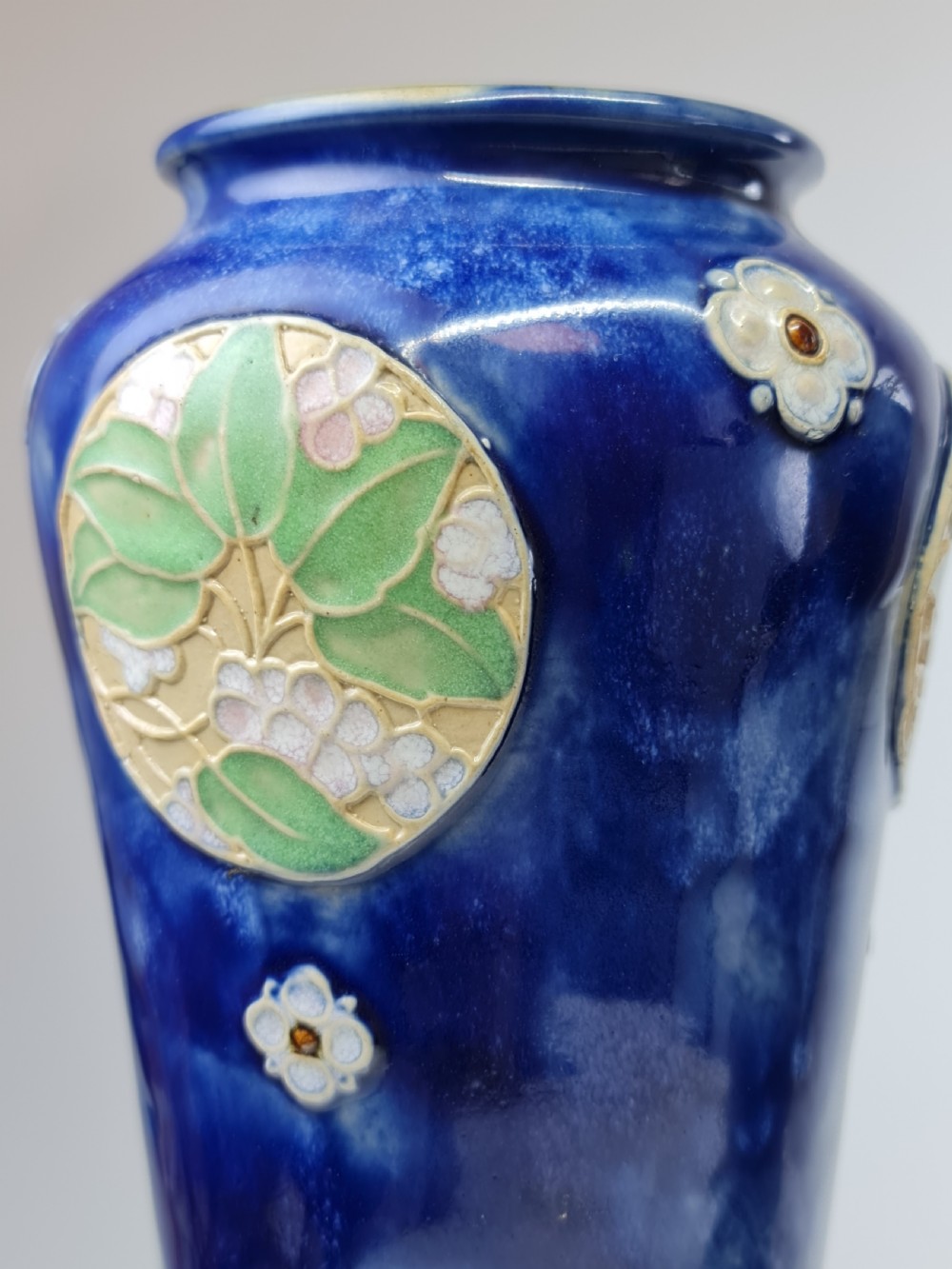 Superb Design Pair of Royal Doulton Vases by Christine Abbot c1900 View IX