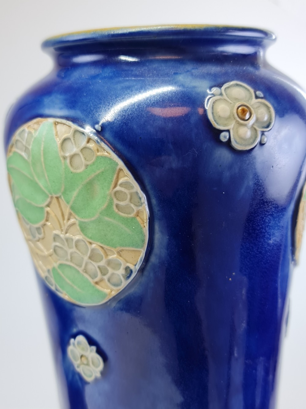 Superb Design Pair of Royal Doulton Vases by Christine Abbot c1900 View XXIII