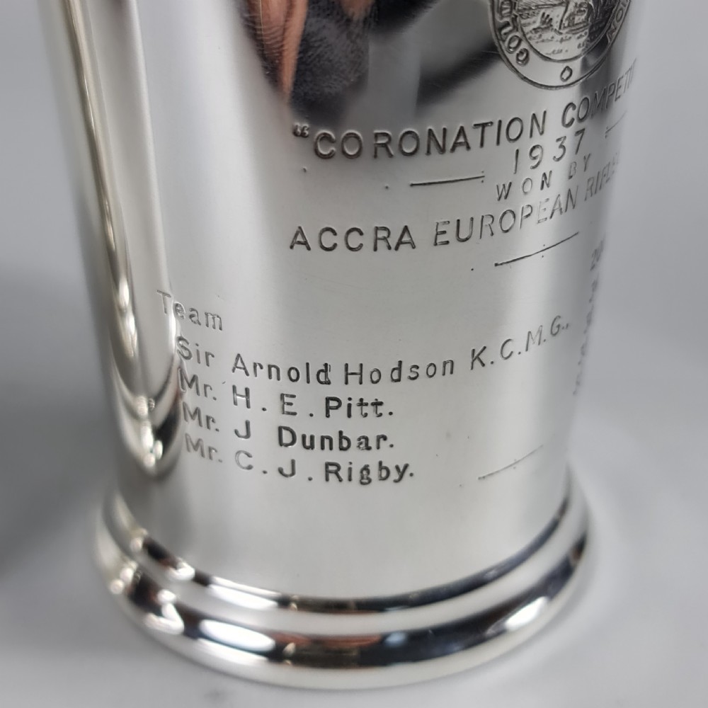 Exceptional Group of 4 x HM Silver Elkington & Co Rifle Presentation Beakers View IV
