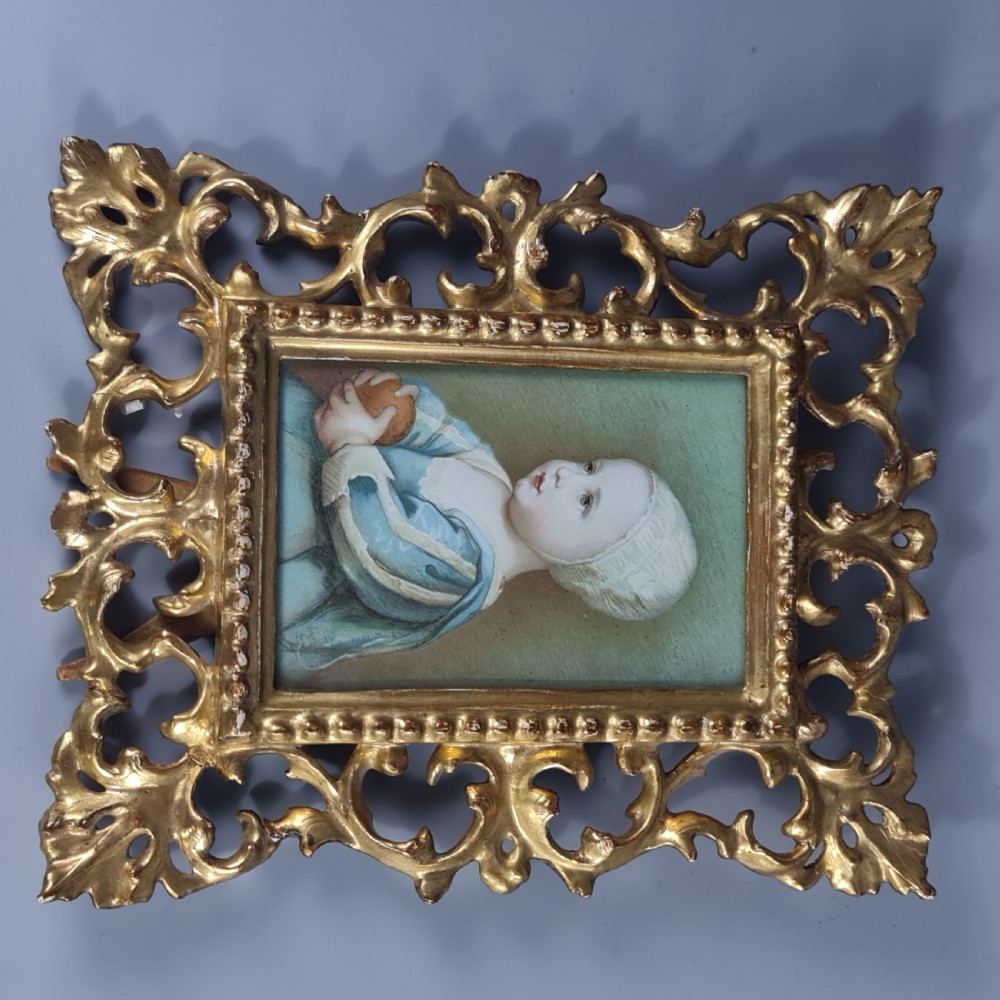 Stunning Late 19thc Florentine Italian Carved & Gilded Frame View IV