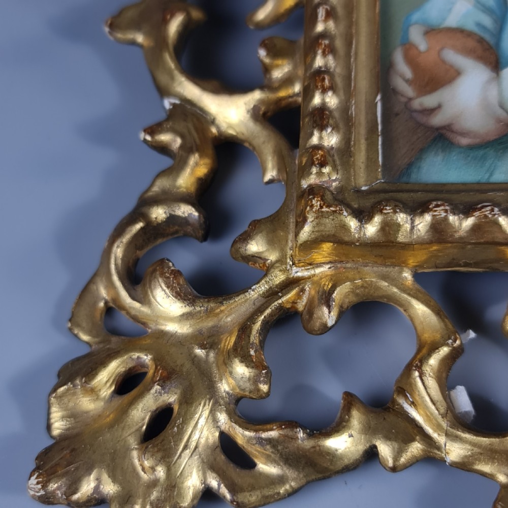 Stunning Late 19thc Florentine Italian Carved & Gilded Frame View V