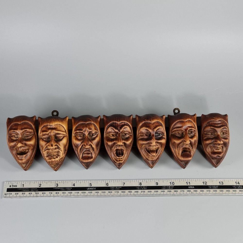 Superb Quality Antique Figural Carved Black Forest Pipe Rack. Wall hanging pipe rack View IX
